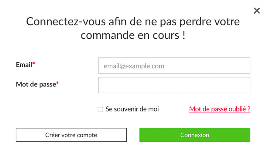 Cr&eacute;er votre compte